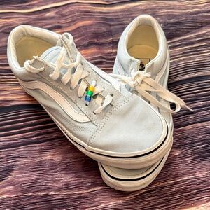 Blue Low-Top Vans Sneakers